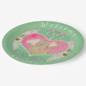 Nieuwe Baby w/Elephant Paper Bord (Gekanteld)