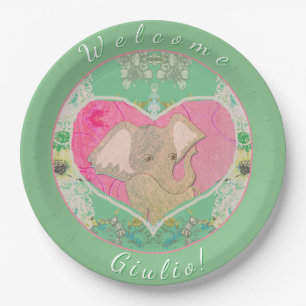 Nieuwe Baby w/Elephant Paper Bord