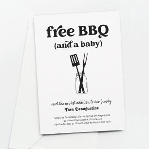 Nieuwe Baby Welkom Party Meet & Greet, Sip & See Kaart