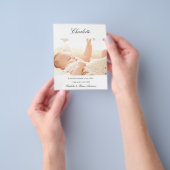 Nieuwe baby welkome foto geboortebudget aankondigi flyer (Hand)