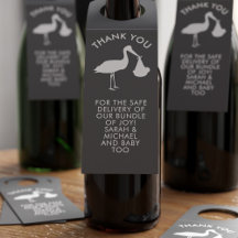 Nieuwe baby winkelen Dank je zuster Labels met fle