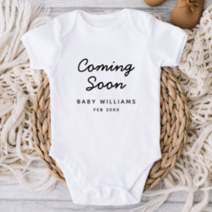 Nieuwe Baby Zwangerschap Aankondiging Baby Bodysui Romper