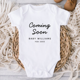 Nieuwe Baby Zwangerschap Aankondiging Baby Bodysui Romper