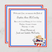 Nieuwe babyaankondiging aankondiging (Voorkant / Achterkant)