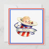 Nieuwe babyaankondiging aankondiging (Achterkant)