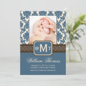 Nieuwe babyaankondigingskaarten aankondiging (Staand voorkant)