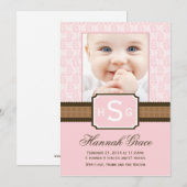 Nieuwe babyaankondigingskaarten aankondiging (Voorkant / Achterkant)