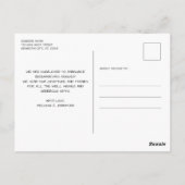 Nieuwe babyalkboard 3 Aankondiging van de geboorte Briefkaart (Achterkant)