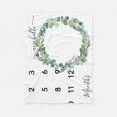 Nieuwe babyboomklep Eucalyptus met rode Baby Fleece Deken (Voorkant)