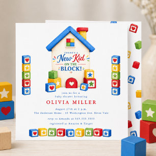 Nieuwe babyborrel met New Kid on the Block Kaart