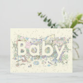 Nieuwe babydrager Word-pastolerkleuren neutraal (Staand voorkant)