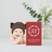 Nieuwe babyfeestdag - Aankondiging eetbare kleur Briefkaart (Staand voorkant)