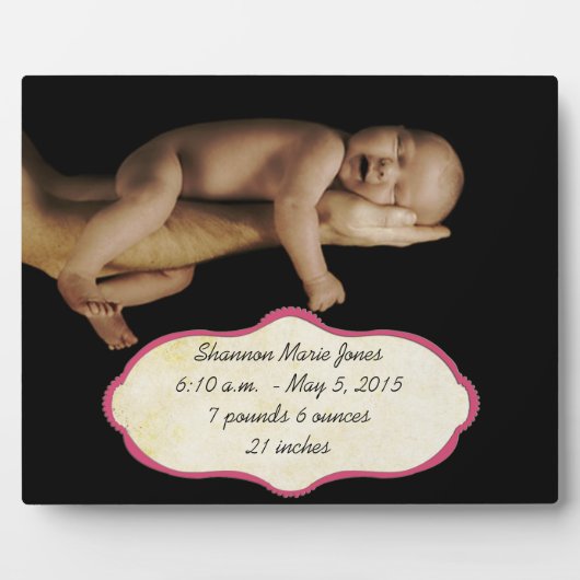Nieuwe babyfoto fotoplaat (Voorkant)