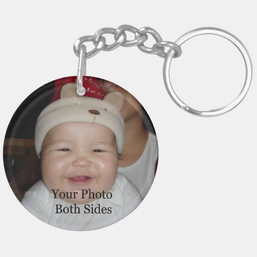 Nieuwe babyfoto sleutelhanger (Achterkant Links)