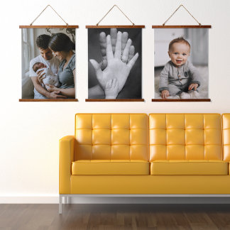 Nieuwe babyfoto's hangend wandkleed