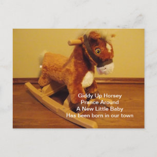 Nieuwe babygewas aankondigingskaart