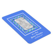 Nieuwe babyjongen aankondiging flexibele magneet (Rechterzijde)