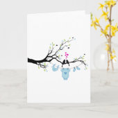 nieuwe babyjongen, baby showerontwerp kaart (Gele Bloem)