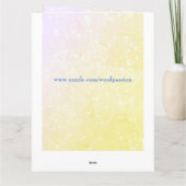 Nieuwe babyjongen Cherub-ontwerpgroet Kaart (Achterkant)