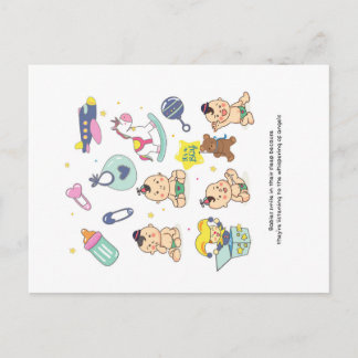 Nieuwe babyjongen geboren | Baby Shower Kaart