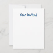 nieuwe babyjongenskaart kaart (Achterkant)