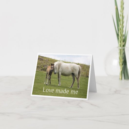 Nieuwe babykaart bedankkaart (Voorkant)