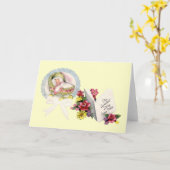 Nieuwe babykaart kaart (Gele Bloem)