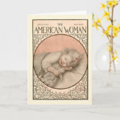 Nieuwe babykaart kaart (Gele Bloem)