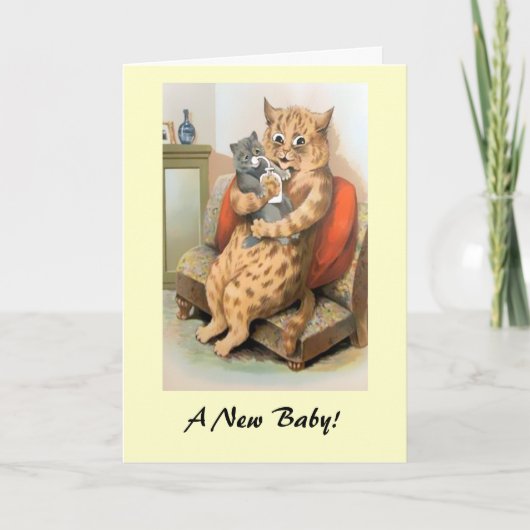 Nieuwe babykaart kaart (Voorkant)