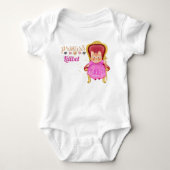 Nieuwe babyprinses Lilibet Knuffel Kat Genoemd  Romper (Voorkant)