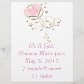 Nieuwe babyreclamebrochure flyer (Voorkant)