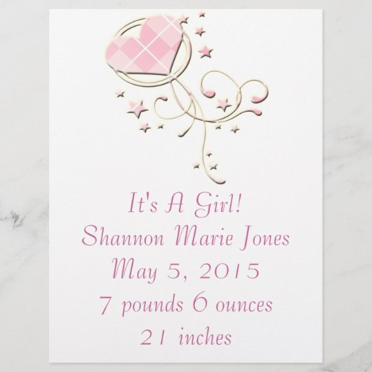 Nieuwe babyreclamebrochure flyer (Voorkant)