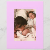 Nieuwe babyreclamebrochure flyer (Achterkant)