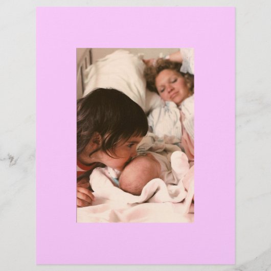 Nieuwe babyreclamebrochure flyer (Achterkant)