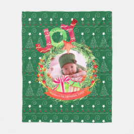 NIEUWE Baby's 1e Kerstsouvenir FOTO Dekentje Fleece Deken