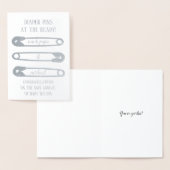 Nieuwe baby's met de nieuwe kinderschoenen folie kaarten (Display)