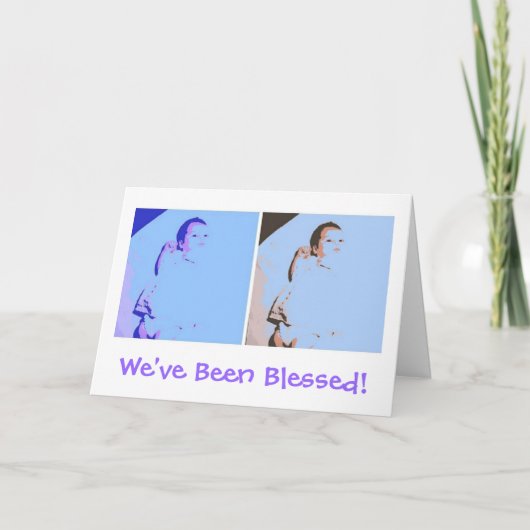 Nieuwe babytwins aankondiging (Voorkant)