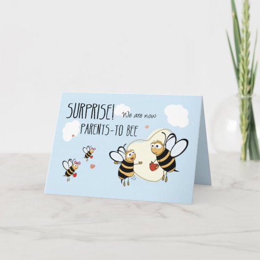 Nieuwe babyzwangerschap Verwacht aankondiging, 3e  Aankondiging (Voorkant)