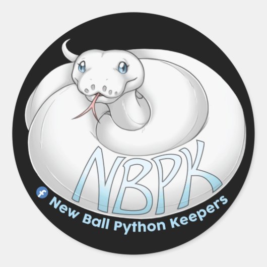Nieuwe Ball Python Keepers Yuki Sticker (Voorkant)