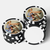 Nieuwe band Pin-up Meisje Poker Chips (Opstapeling)