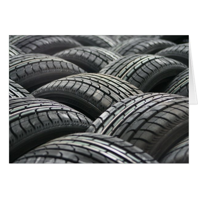 Nieuwe banden lege Kaart (Voorkant Horizontaal)