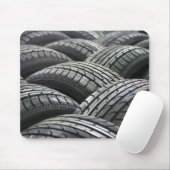 Nieuwe banden Mousepad Muismat (Met muis)