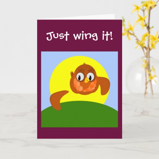 Nieuwe banenkaart GEWOON VLEUGEL IT! Kaart (Gele Bloem)