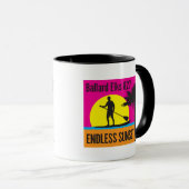 NIEUWE BAR FUNDRAISER Eindeloze Zonsondergang Mok (Voorkant rechts)