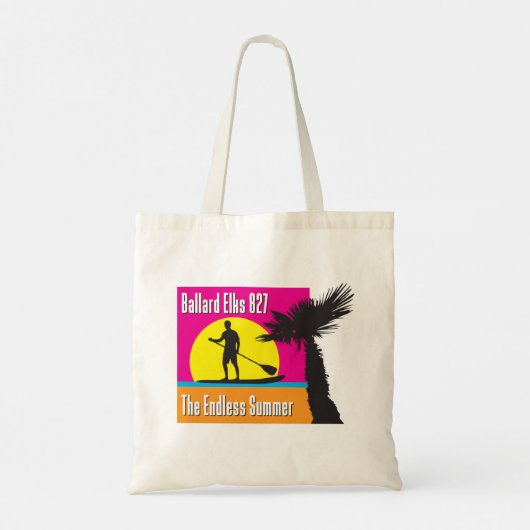 NIEUWE BAR FUNDRAISER Eindeloze Zonsondergang Tote Bag (Achterkant)