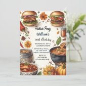 Nieuwe BBQ Taco Chef Soep Potluck Party 30e verjaa Kaart (Staand voorkant)