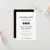 Nieuwe bedrijfsnotificatie kaart (Voorkant / Achterkant in situ)