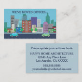 Nieuwe BedrijfsVerandering van de Kantoor van het  Informatiekaartje (Voorkant / Achterkant)