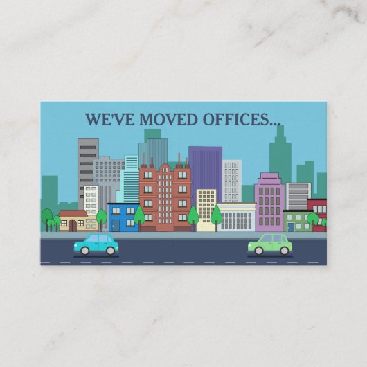 Nieuwe BedrijfsVerandering van de Kantoor van het  Informatiekaartje (Voorkant)