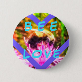 NIEUWE BEE LAVE MED PIN RONDE BUTTON 5,7 CM
